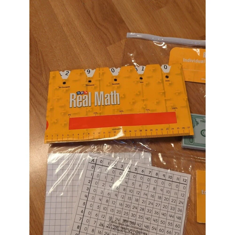 SRA Real Math Individual Manipulative Kit Grades 3-6 McGraw Hill Homeschool